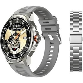 Resim Teknowear KALOBEE SK50 Smart Watch Amoled Ekran Akıllı Saat (Çift Kordon) 