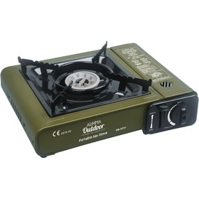 Resim auhma RB-KF01 Portatif Kamp Ocağı 2.3kW Yeşil | Taşınabilir Tekli Gazlı Ocak | Rüzgar Geçirmez, Pikn 