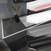 Resim 1 adet Klasik Tarz Plastik Baraj Şeridi, Kendinden Yapışkanlı, Su Geçirmez, Duş, Mutfak Lavabosu, Ocak, Banyo, Küvet için Kesilebilir - Temizlemesi Kolay, Ayrılmaz, Yumuşak ve Kolay Kurulum 