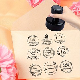 Resim 1 adet, Siyah Kütüphane Özel Damga, Zarf Kitap Özel Damga, Soyadı Harf Özelleştirilmiş, Kişiselleştirilmiş İsim Damgası 