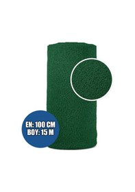 Resim Karmaşık Paspas 1x15 Metre Yeşil Pvc Kıvırcık Halı İç Dış Mekan Yolluk Kaydırmaz Islak Zemin Paspası Yeşil 