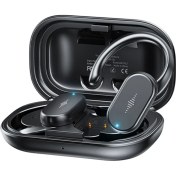 Resim Amorus Wekome Ws-02 Döner Kulak Kancası Bluetooth Kulaklık Su Geçirmez Kablosuz Spor Kulaklıkları - Siyah (Yurt Dışından) 