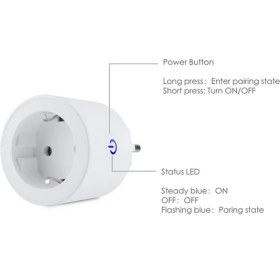 Resim Nif Bilişim CE1P Yeni Nesil Akıllı Yönetilebilir Kablosuz Wi-Fi Priz Maksimum Yük 2500W 10A 