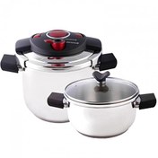 Resim Emsan Innocook Düdüklü Tencere Seti Kırmızı 4+6.5 L 