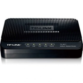 Resim TP-Link TD-8817 Kablolu Ethernet/USB Firewall destekli QoS ADSL2+ Modem Router 