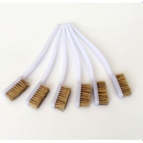 Resim Çok Amaçlı Detay Temizlik Fırçası Beyaz Saplı Çok Renkli 