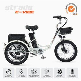 Resim Stradacycles E-VIBE Hidrolik Disk Üç Tekerlekli Elektrikli Bisiklet 