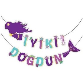Resim Deniz Kızı Iyi Ki Doğdun 3D Banner 