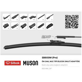 Resim Silecek Süpürgesi Muz Tipi 600mm A, B, C, D Ve U Tip Kollara Uygun Semeglbl - 61 Silecek Süpürgesi 