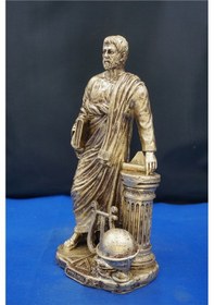 Resim Pisagor Matematikçi & Filozof Heykeli 31 Cm Dekoratif Biblo, Ev & Ofis Aksesuarı Altın 