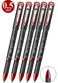 Resim Kırmızı Pilot Kalem Dna Gel Pen 5 Adet Scrikss Pilot Kalem 0.5mm Roller Uç Pilot Kalem İnce Uçlu Likit Mürekkepli 