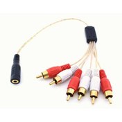 Resim S-Link SL-DCR36 3.5mm Dişi 6x Rca Erkek Çevirici 