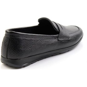 Resim Siyah Leather Kadın Loafer Ayakkabı K01718110303 Çok Renkli 