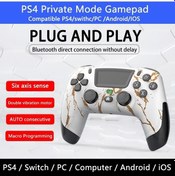 Resim Didadodo Ps4 Kablosuz Kontrolcü - Güçlü Makro Tuşlu - Tv, Bilgisayar, İos, Android Uyumlu - Dayanıklı Siyah Model 