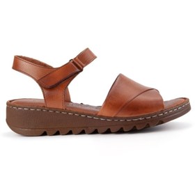 Resim MARİNE SHOES 021 Kadın Kahverengi Sandalet 