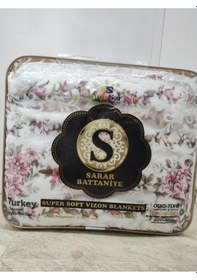 Resim Sarar Battaniye Çift Kişik 4 Kg Pembe 