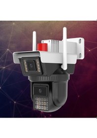 Resim O-kam 3040 Wifi 2 Lens 3 Görüntü Mikrofon + Hoparlör + Işık + Onvif Kamera 3+3mp 