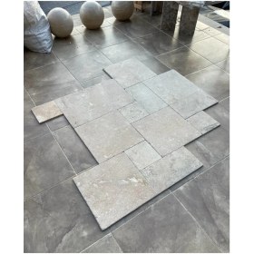 Resim Kenar Kırma Traverten Set Döşeme / Kaplama 