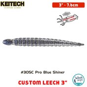 Resim Keitech Custom Leech 7.6cm (3") #305C Pro Blue Shiner 