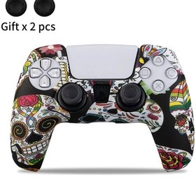 Resim Silikon Koruyucu Kol Örtüsü Ps5 Denetleyici Aksesuarları Kauçuk Kılıf Ps5 Ince Orchids 