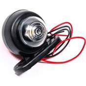 Resim Ahmet Otomotiv Mini Takoz Tek Ledli Kırmızı-beyaz Renk 12v-24v 
