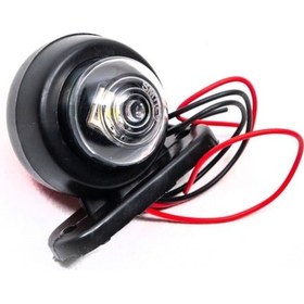 Resim Ahmet Otomotiv Mini Takoz Tek Ledli Kırmızı-beyaz Renk 12v-24v 