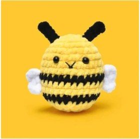 Resim Die Grup Amigurumi Arı Örgü Seti, Eğlenceli Tığ Kiti 