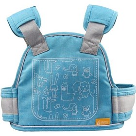 Resim Mavi Çocuk Kayışlı Düşme Önleyici Güvenlik Kemeri 