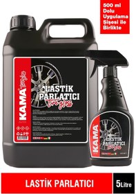 Resim AUTOKAMA Lastik Parlatıcı 5lt + 500ml (dolu) Uygulama Şişesi 