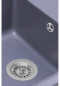 Resim Simpex Tek Göz Damlalıklı Granit Eviye Antrasit 86x50cm 