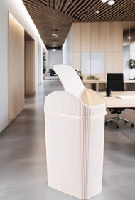 Resim AboutThePerfect 10 Lt Krem Çöp Kovası, Mutfak, Banyo, Tuvalet ve Ofis İçin Şık ve Pratik 