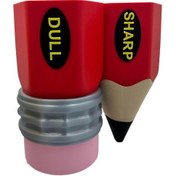 Resim Ganzhoushop Sharp-dull Kalemlik, Benzersiz Kalem Şekilli Kalemlik, %100 Yenikırmızı 