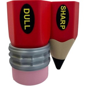 Resim Ganzhoushop Sharp-dull Kalemlik, Benzersiz Kalem Şekilli Kalemlik, %100 Yenikırmızı 