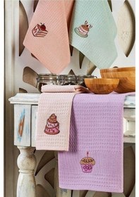 Resim 6 Parça Mutfak Kurulama Bezi 30 X 50 Cm Cake Çok Renkli 