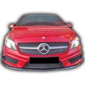 Resim Mercedes W176 A-Serisi Uyumlu 6 Parça Ön Tampon Kaşları Boyalı 