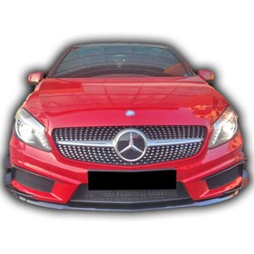 Resim Mercedes W176 A-Serisi Uyumlu 6 Parça Ön Tampon Kaşları Boyalı 