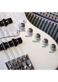 Resim Cort Njs4bk Bas Gitar 4 Telli Siyah - Çantalı 