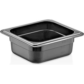 Resim Gastroplast Gn 1/6-65 mm Gastronom Küvet, Polikarbon, Siyah 