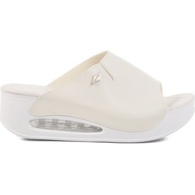 Resim Aspor Beyaz Kadın Dolgu Topuk Terlik Çok Renkli 