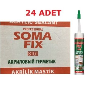 Resim 24 Adet 500 Gr Beyaz Somafıx-Fermfıx Akrilik Mastik Beyaz 