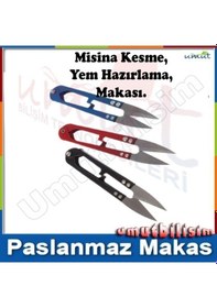 Resim İplik Temizleme Makası El İşi Dikiş Nakış Makası İp Misina Makası N11.422 