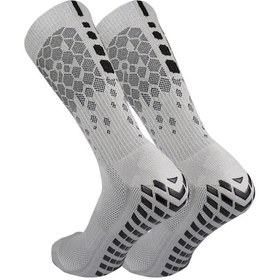 Resim Erkekler Ve Kadınlar İçin Kaymaz Futbol Çorapları Yoga Gri38-45 Gri 38 - 45 Gri 