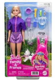 Resim Barbie Malibu Açık Hava Maceraları Moda Bebeği 