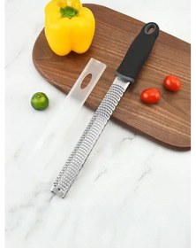 Resim Rocco Uzun Limon Peynir Sarımsak Rendesi, Uzun Rende, Pratik Uzun El Rendesi Çelik 