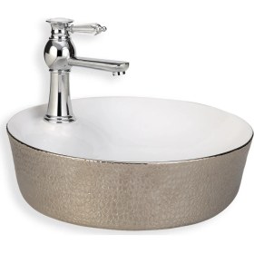 Resim Lena E-5001G Tezgah Üstü Özel Seri Porselen Lavabo 