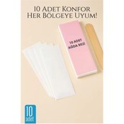 Resim CANSA 10’lu Ağda Bezi Seti + Spatula | Her Bölgeye Uyumlu | Evde Pratik Tüy Alma İçin 