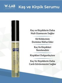 Resim W-Lab Cosmetics Kaş Kirpik Serumu 10 ML 