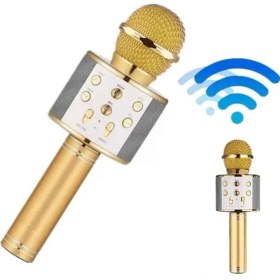 Resim Techno Stock Bluetooth Hoparlör Usb Aux Sd Kart Kaoroke Mikrofon Uzun Pil Ömrü 