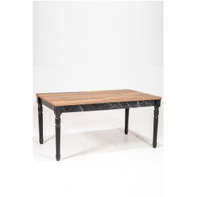 Resim Modalife Cross 180x95 Ortadan Açılır Yemek Masası Lidya - Bendir 