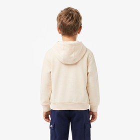 Resim Lacoste Regular Fit Çocuk Krem Sweatshirt 